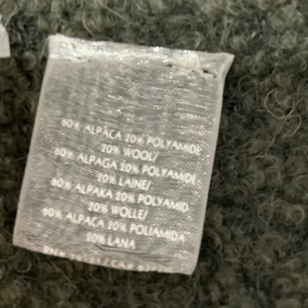 Eileen Fisher Green Alpaca Blend Scarf (C023) - Picture 4 of 7
